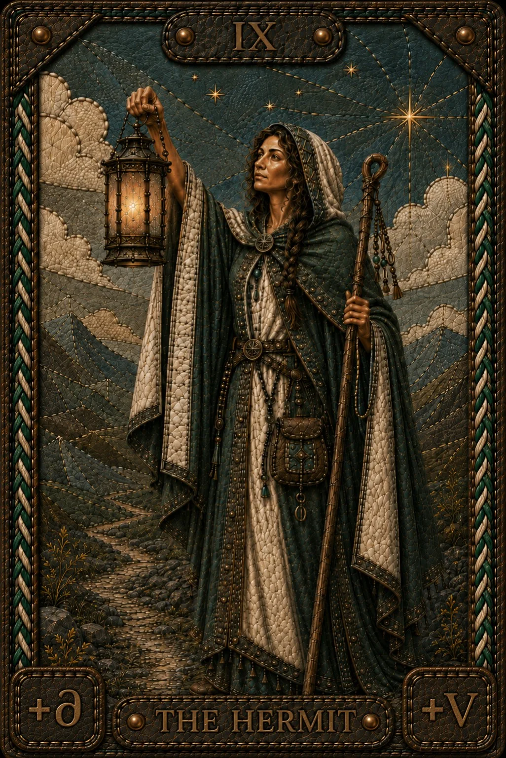 IX The Hermit — the lantern’s local light on Virgo’s path