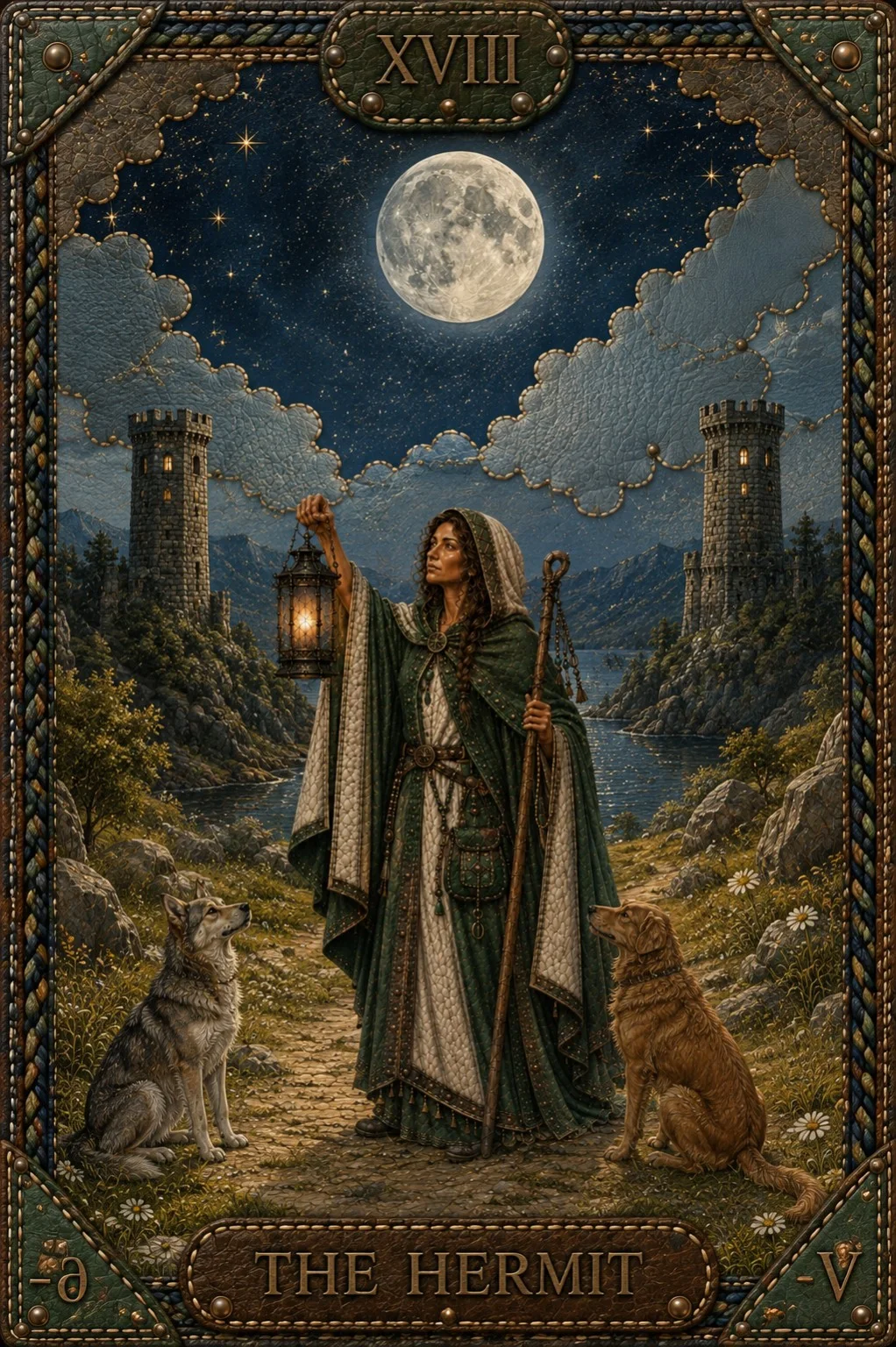 The Hermit in moonlit space — symbolic integration of the Virgo–Pisces axis